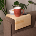 Handcrafted Wood Armrest Table, Simple and Functional Couch Tray, Sofa Arm Tray Table, Couch Sofa Arm Rest Table