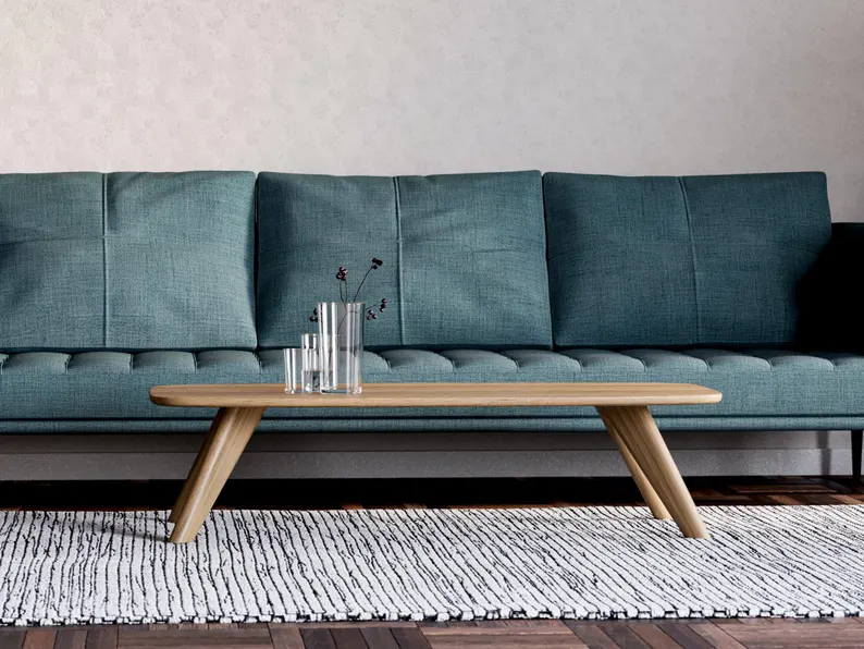 Oval coffee table, Mid century modern Japandi coffee table, Oak coffe table, Wooden coffee tables, Couchtisch, Wood coffee table